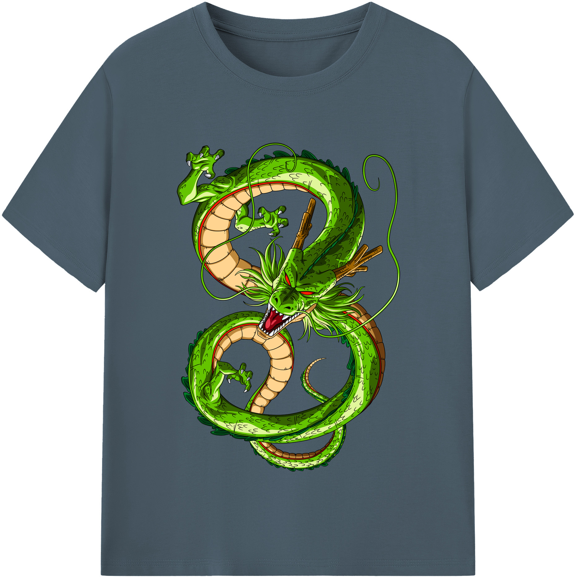 （画像用） ドラゴンボール 神龍 シェンロン DRAGON BALL Shenron 綿100％半袖Tシャツ（フロントプリント）